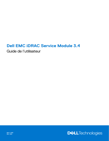 Dell iDRAC Service Module 3.x software Manuel utilisateur | Fixfr