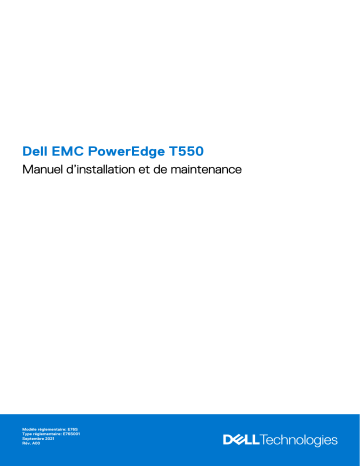 OEMR T550 | Dell PowerEdge T550 server Manuel du propriétaire | Fixfr