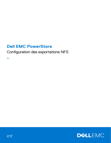 PowerStore Expansion Enclosure | PowerStore 3000X | PowerStore 9000T | PowerStore Rack | PowerStore 1000T | PowerStore 7000T | PowerStore 1000X | PowerStore 3000T | PowerStore 5000X | PowerStore 500T | Dell PowerStore 9000X storage Manuel utilisateur | Fixfr