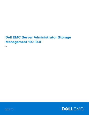 Dell OpenManage Server Administrator Version 10.1.0.0 software Manuel utilisateur | Fixfr