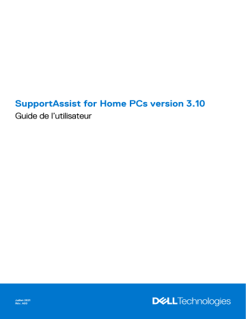 Dell SupportAssist for Home PCs software Manuel utilisateur | Fixfr