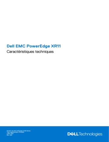 Dell PowerEdge XR11 server Manuel du propriétaire | Fixfr