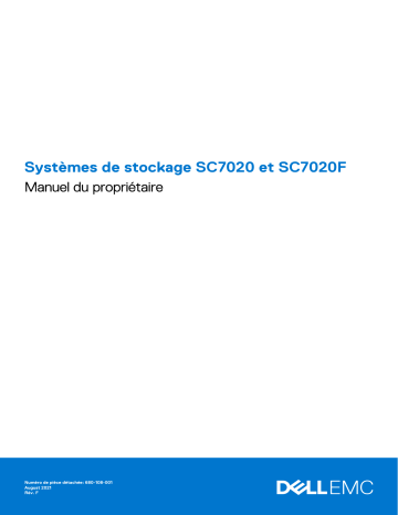 Storage SC7020F | Dell Storage SC7020 storage Manuel du propriétaire | Fixfr