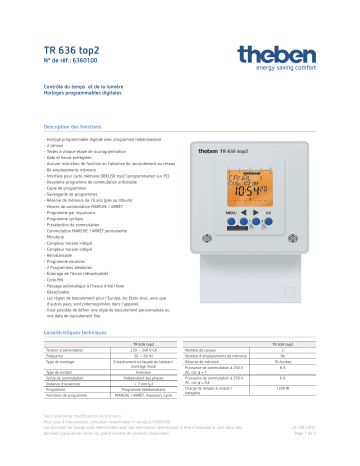 THEBEN TR 636 top2 Fiche technique | Fixfr