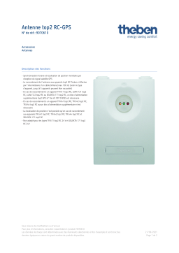 THEBEN Antenna top2 RC-GPS Fiche technique