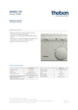 THEBEN RAMSES 707 Fiche technique