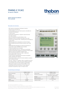 THEBEN PHARAO-II 10 (AC) Fiche technique
