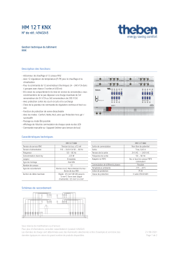 THEBEN HM 12 T KNX Fiche technique