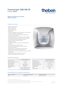 THEBEN PresenceLight 180B-KNX SR Fiche technique