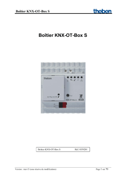 THEBEN KNX-OT-Box S Manuel utilisateur