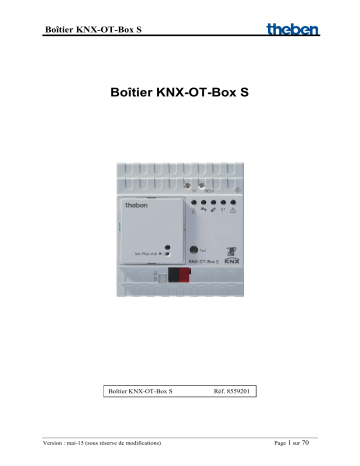 THEBEN KNX-OT-Box S Manuel utilisateur | Fixfr