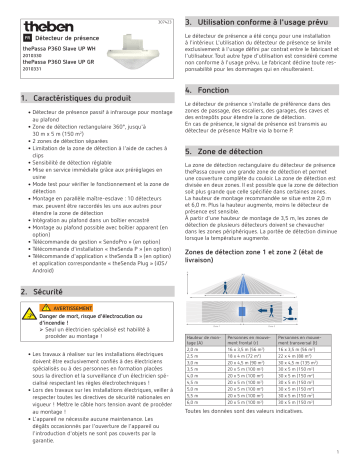 thePassa P360 Slave UP GR | THEBEN thePassa P360 Slave UP WH Mode d'emploi | Fixfr