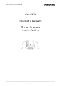 THEBEN PlanoSpot 360 KNX DE SR Manuel utilisateur