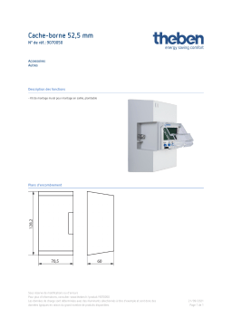 THEBEN Wall mounting kit 52,5 mm Fiche technique