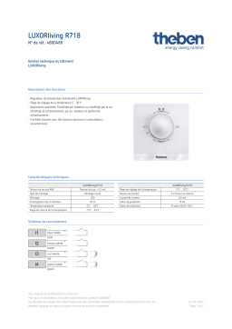 THEBEN LUXORliving R718 Fiche technique