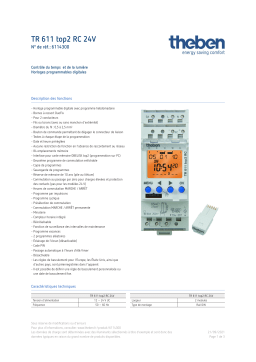 THEBEN TR 611 top2 RC 24V Fiche technique