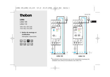 LUNA 110 AL 24V | THEBEN LUNA 110 EL 24V Mode d'emploi | Fixfr