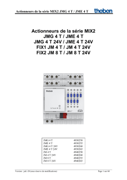 THEBEN JME 4 T 24V KNX Manuel utilisateur