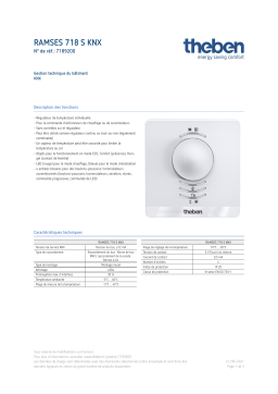 THEBEN RAMSES 718 S KNX Fiche technique