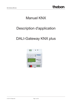 THEBEN DALI-Gateway KNX plus Manuel utilisateur