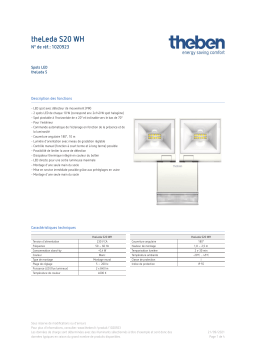 THEBEN theLeda S20 WH Fiche technique