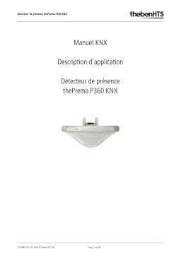 THEBEN thePrema P360 KNX AP Multi WH Manuel utilisateur