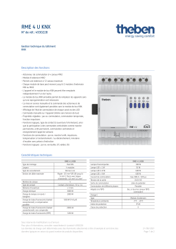 THEBEN RME 4 U KNX Fiche technique