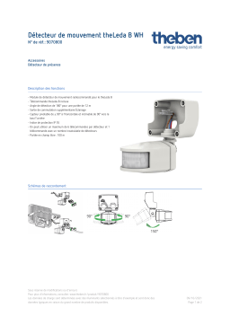 THEBEN Motion module RC theLeda B WH Fiche technique