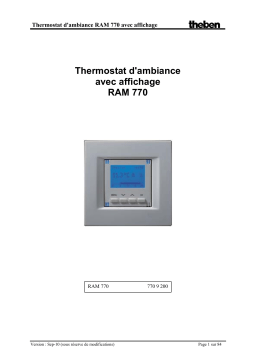 THEBEN RAMSES 770 KNX Manuel utilisateur