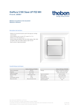 THEBEN theMura S180 Slave UP FED WH Fiche technique