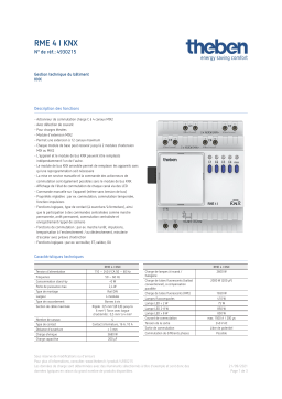 THEBEN RME 4 I KNX Fiche technique