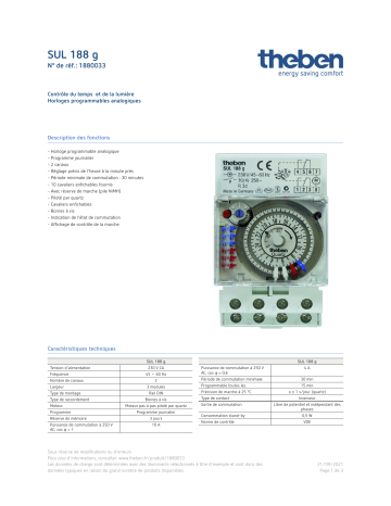 THEBEN SUL 188 g Fiche technique | Fixfr