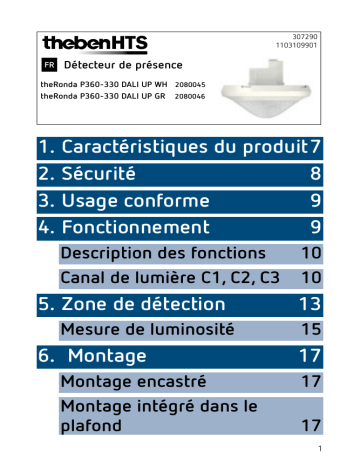 THEBEN theRonda P360-330 DALI_mobil Mode d'emploi | Fixfr