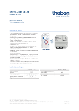 THEBEN RAMSES 814 BLE UP Fiche technique