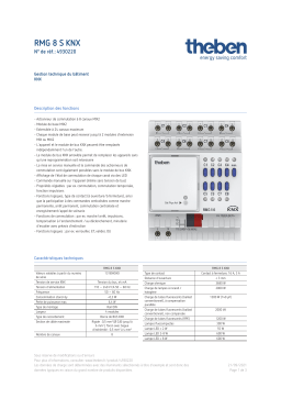 THEBEN RMG 8 S KNX Fiche technique