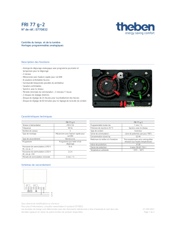 THEBEN FRI 77 g-2 Fiche technique | Fixfr