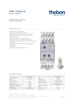 THEBEN LUNA 110 plus AL Fiche technique