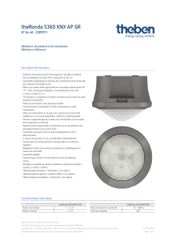 THEBEN theRonda S360 KNX AP GR Fiche technique