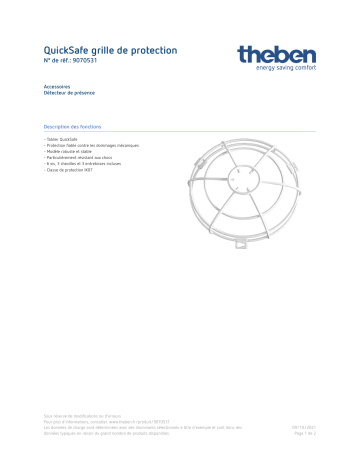 THEBEN Quicksafe Fiche technique | Fixfr