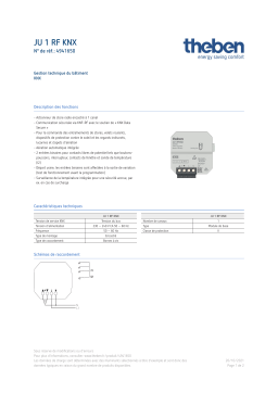 THEBEN JU 1 RF KNX Fiche technique