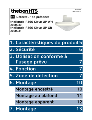 theRonda P360 Slave UP GR | THEBEN theRonda P360 Slave UP WH Mode d'emploi | Fixfr