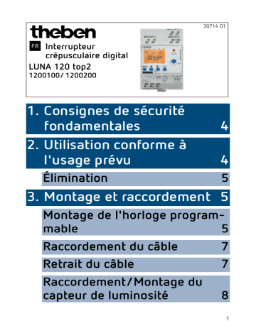 LUNA 120 top2 AL | THEBEN LUNA 120 top2 EL Mode d'emploi | Fixfr