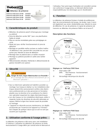 thePrema P360 Slave UP WH | thePrema S360 Slave UP GR | thePrema P360 Slave UP GR | THEBEN thePrema S360 Slave UP WH Mode d'emploi | Fixfr
