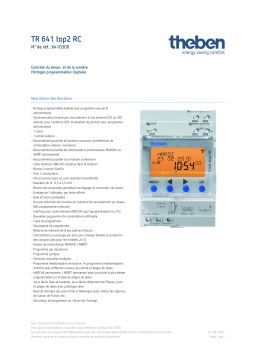 THEBEN TR 641 top2 RC Fiche technique