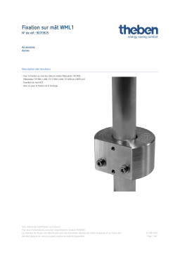 THEBEN Mast mounting WML1 Fiche technique