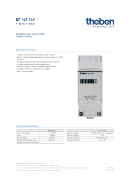 THEBEN BZ 145 24V Fiche technique