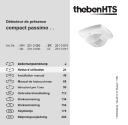 THEBEN compact passimo BK Mode d'emploi