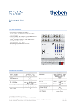 THEBEN DM 4-2 T KNX Fiche technique