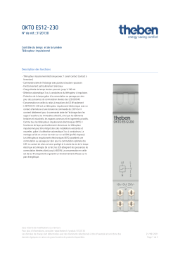 THEBEN OKTO ES12-230 Fiche technique