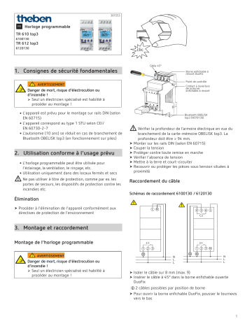 TR 610 top3 | THEBEN TR 612 top3 Mode d'emploi | Fixfr